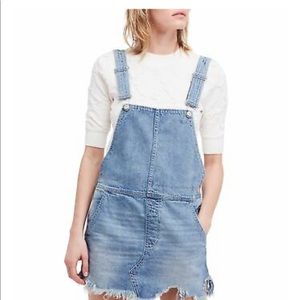 Free People distressed overall dress